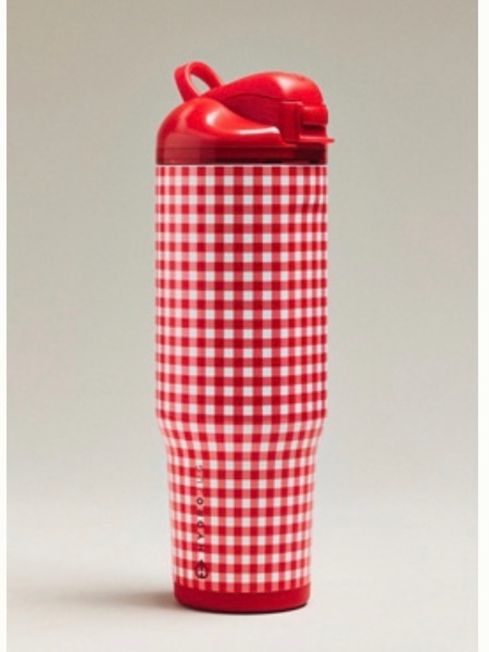 Anthropologie Hydrojug 32 OZ. EASE2O water bottle red gingham Summer Picnic